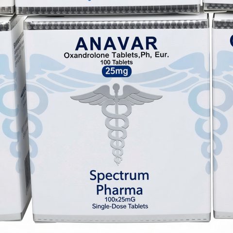 SPECTRUM NEW ANAVAR Оксандролон 25mg/tab - цена за 20 таблеток
